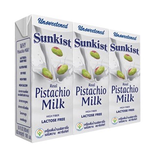 Sunkist Pistachio Milk - Unsweetened, 3x180ml