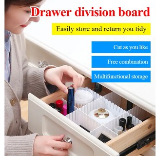 Diy Drawer Divider Board Creative Free Combination Classification Storage Board Plastic Underwear Lattice Storage Division Finishing Board