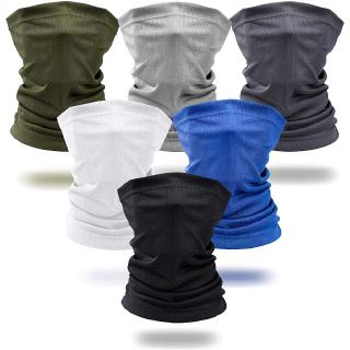 Cycling Face Mask Hiking Neck Scarf Solid Bike Bicycle Bandana Mesh Breathable Sport Scarf Riding Bike Scarves Running Headband
