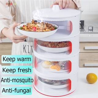 Insulation Cover Food Dust Cover Anti-flies Fresh-keeping Cover Household Multi-layer Meals Food Cover Leftovers and Vegetables Artifact