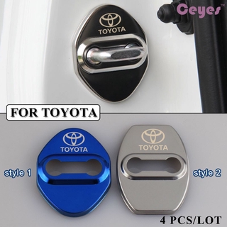 Ceyes Auto Car Door Lock Cover for Toyota Badge Stainless Steel Car Styling 4PCS/LOT