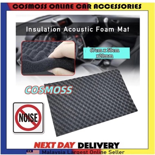 MEMORY FOAM Wave Sound Insulation Cotton Pad Acoustic Heat Noise Dampening Sponge Foam Soundproof Sound Proof