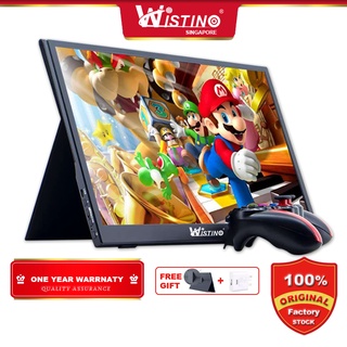 Wistino 15.6inch ultra-thin portable HD LCD monitor usb type c hdmi suitable for laptops, mobile phones, xbox switch