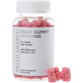Angel Bear Hair Vitamins 60 Gummies with Biotin 5000 mcg Vitamin C & E for Faster Hair Growth, Premium Pectin-Based