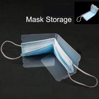 1pcs Mask Storage Portable Face Mask Clip Disposable Mask Organizer Holder Reusable