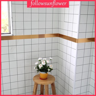 Waterproof PVC Gold-plated Wire Drawing Floor Ceramic Tile DIY Wall Sticker