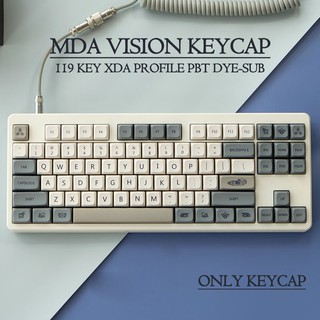119 Keys Vision Keycaps Set PBT XDA Profile Keycap For MX Switch Mechanical Keyboard
