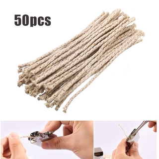 50pcs/set Cotton Core Wick Copper Wire Lighter Replacement Bulk Kerosene Oil Lighter Accessories (1)