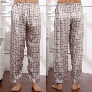Sleepwear Bottoms Men Yoga Bottom Loungewear Mens Loose Plus Size Satin Pajamas Pyjamas Lounge Pants Sleepwear Nightwear