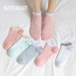 Adult Socks Thin Mesh Socks Solid Color Breathable Socks for Women