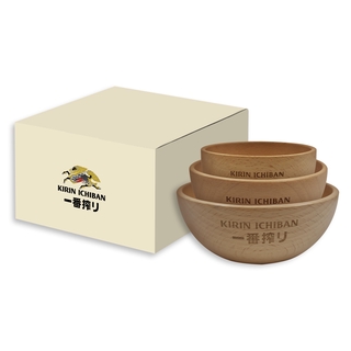 [GWP] Kirin Beech Wood 3 Piece Japanese Style Premium Dining Set Worth SGD 45