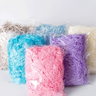 100g color shredded crepe paper raffia candy box DIY gift filling material paper towel party packaging filling decoration