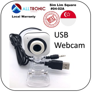 Webcam /Video Conference Camera For Notebook / PC Cmos with Mic White