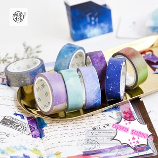 🌸Ready Stock🌸Themo washi tape, The sky series, 1.5cm*7m, 8 SELECTIONS