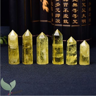 ♙❈☢1pc Citrine Quartz Stone Healing Crystal Single Point Wand