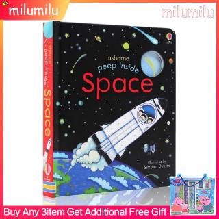 Usborne Peep Inside Space Board book for Kids