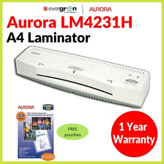 Aurora LM4231H Laminator A4 Size with free A4 pouch