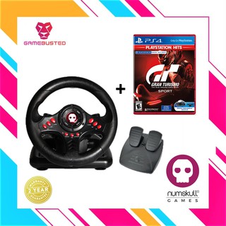 Numskull Multi Format Racing Wheel + PS4 Gran Turismo Sport (R1) Bundle