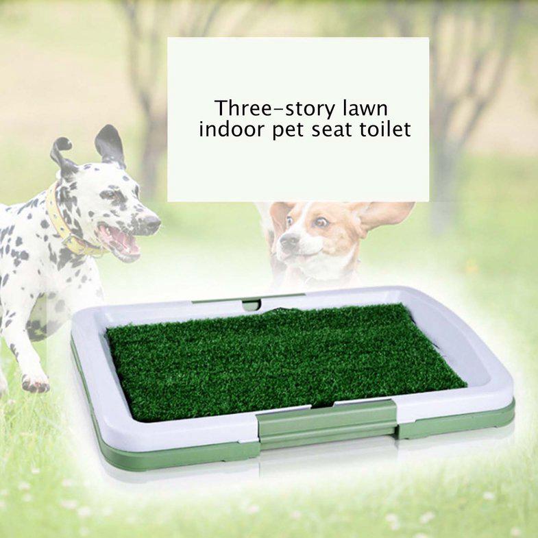 ♔✿✿3 Layers Large Dog Pet Potty Training Pee Pad Mat Puppy Tray Grass Toilet