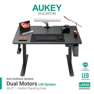 AUKEY SD-01 Dual Motors Height-Adjustable Electric Standing Table With ANTI-COLLISION SYSTEM