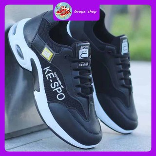 Sports shoes men's leather waterproof and odor proof running shoes Korean fashion casual shoes men's versatile work shoes