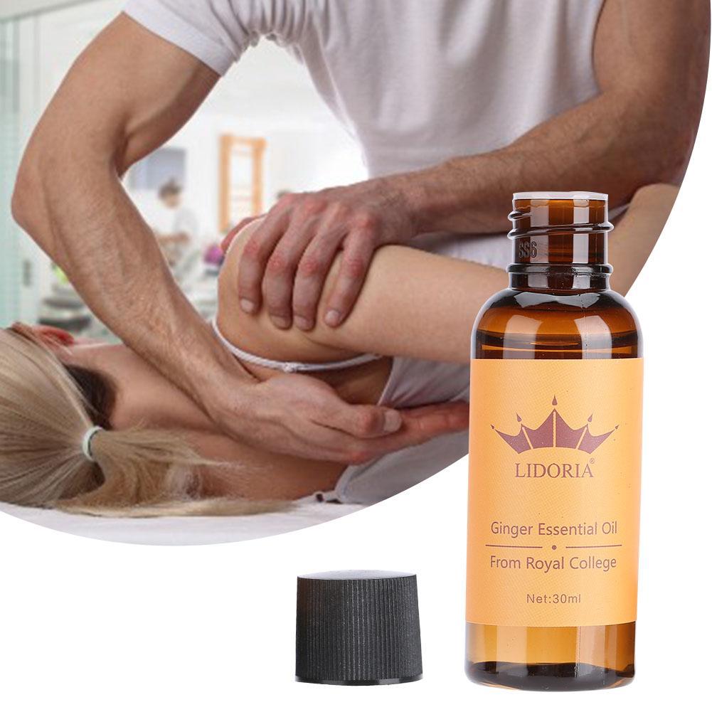Bakelili Ginger Essential Oil Body Massage Feet Dampness Hair Care Nourishing Oil 30ml