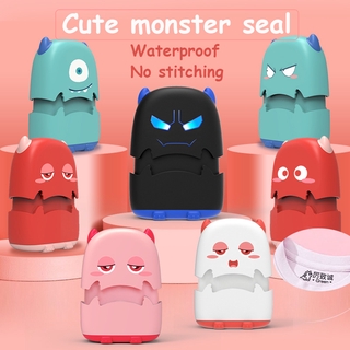 Children's Seal Name Cartoon Baby Kindergarten Name Clothes Cute Little Monster