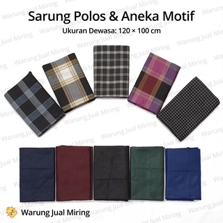 Plain Sarong Various Motifs Plaid2 Colors Woven Fabric Adult Men Muslim Prayers Wholesale Black