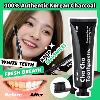 [UNPA.Official] Cha Cha Toothpaste : Teeth Whitening Charcoal Toothpaste