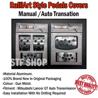 [Shop Malaysia] Pedal Ralliart Car Gas Pads Accelerator Racing Pedals Brake Pedal Clutch Pedals- Auto/Manual