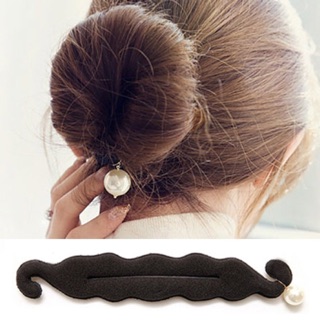 BG easy glam up bun tie with pearl