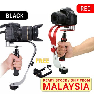 [Shop Malaysia] [DS2U] 🇲🇾 Alloy Handheld camera stabilizer | DSLR stabiliser FREE Universal Handphone Clip