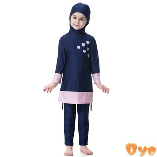 3Pcs Kids clothing Swimming Suit/ Muslimah Swimwear Long Sleeve