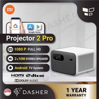 [Global] Xiaomi Mijia Smart Projector 2 Pro HD 1080P 1300 ANSI Lumens Home Theater Support Side Projection - Free 3 PIN