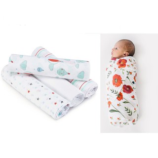 Ready Stocks Cotton Muslin Baby Swaddle Blanket Stroller Player Nursing Cover