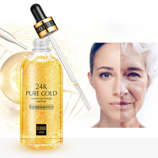 24K Gold Serum Replenishment Moisturize Shrink Pore Brighten Nicotinamide Skin Care Lift Firming Essence