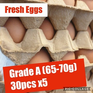 Fresh Eggs 30pcs x5 trays (Grade A)