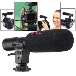 MG 3.5mm Universal Microphone External Stereo Mic for Canon Nikon DSLR Camera DV Camcorder @sg