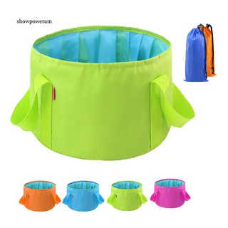 SPA_Portable Water Basin Folding Washbowl Collapsible Sink Travel Camping Bucket (1)