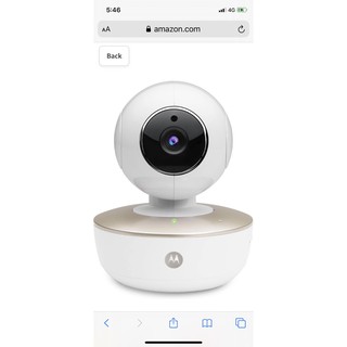 Motorola MBP88CONNECT Wi-Fi Video Baby Camera with Remote Pan/Tilt/Zoom, Two-Way Audio and Room Temperature Monitoring