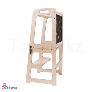 3-in-1 Wooden Learning Tower Kids Table Chair