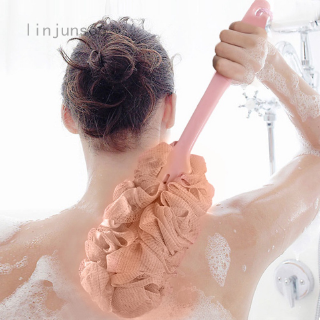 linjuns66 Item Long Handle Back Brush Back Body Bath Shower Sponge Scrubber Exfoliating Scrub