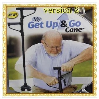 SG SELLER Trusty cane walking stick - best gift father day monther day birthday C222(GET UP AND GO)