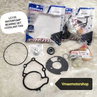 [Shop Malaysia] Yamaha LC135/Y15ZR Waterpump Bearing Set + Coolant Fan (Ashuka)or without coolant fan set