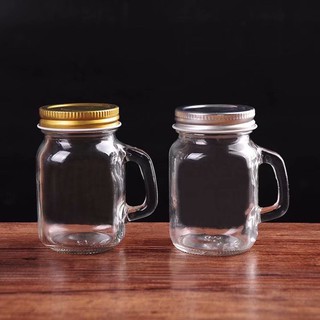 Kitchen Master - Glass Mason Jar 120ml Mason Jar Pudding Bottle Paul Bottle