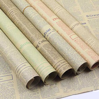 Bouquet Vintage DIY Supplies Craft Paper Newspaper Gift Wrapping (1)