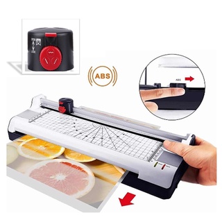 [Shop Malaysia] 6 in 1 Multifunctional Laminator Laminate Paper Photo Laminating Machine Corner Trimmer Cutter