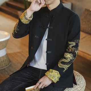 Spring and Autumn Chinese Style Men's clothes, Tang Dynasty clothes, Han clothes, Zhongshan clothes,