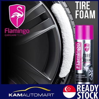 Flamingo Tire Foam 650ml Car Care (KAM AUTO MART PTE LTD)