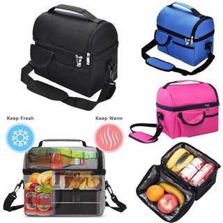 Insulated Lunch Box Tote Men Women Travel Hot Cold Food Cooler Thermal Bag